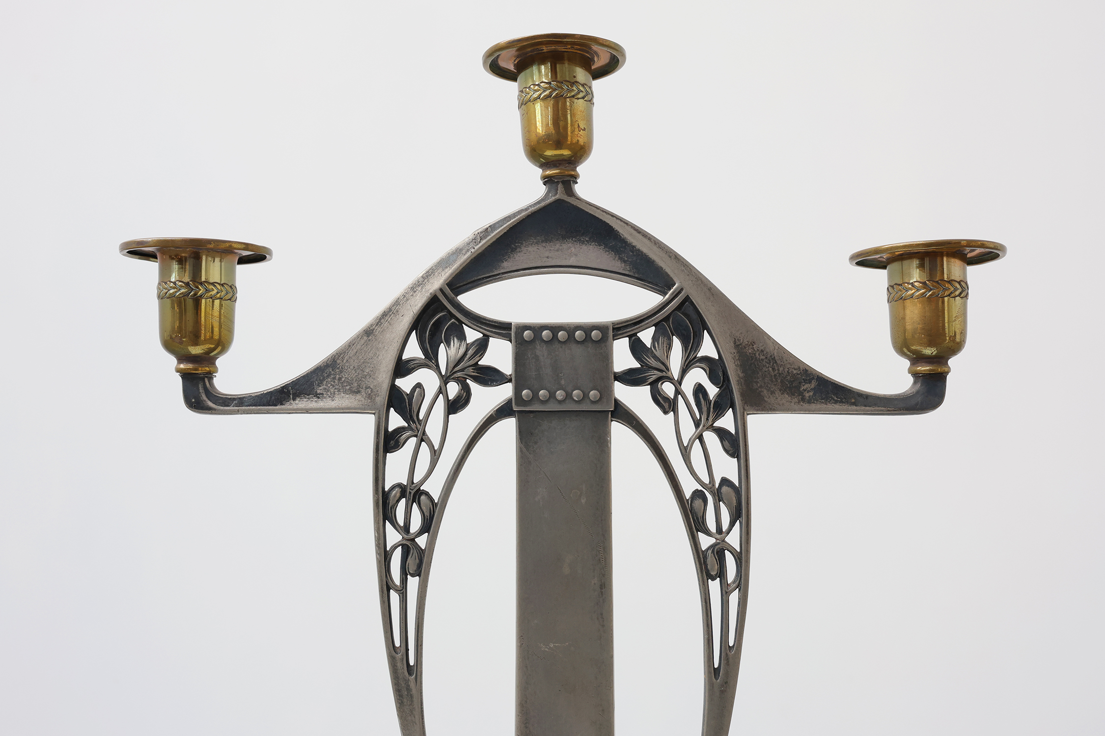 Art Nouveau Three‑Arm Candelabrum by WMF, Early 20th Centurythumbnail